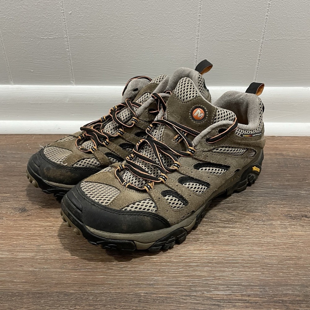 Merrell Moab Ventilator Hiking Shoes Men's Sz 9.5 Brown Outdoor Vibram